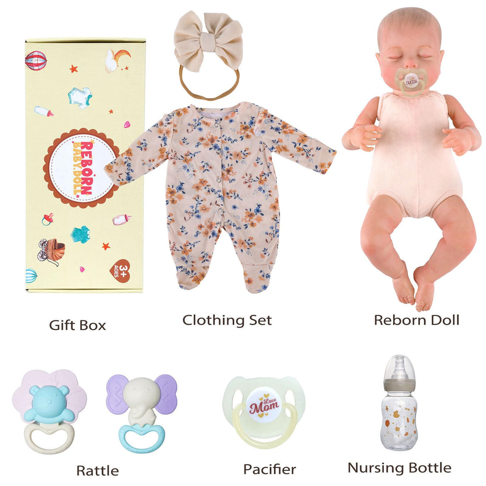 BABESIDE Reborn doll magnetic pacifier for authentic daily routines.