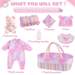 BABESIDE soft towel folds neatly for quick doll bath time