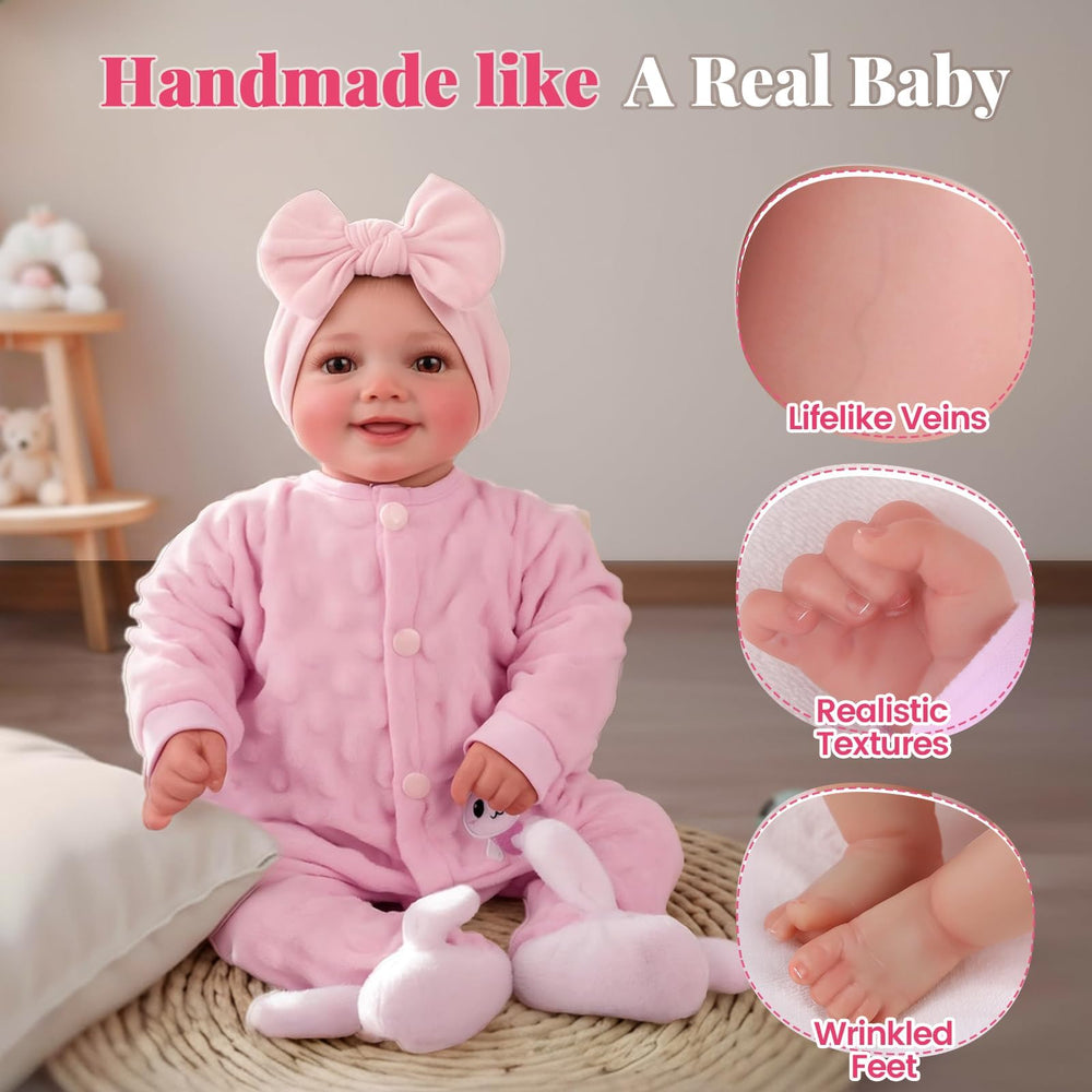 BABESIDE Sunny 17-inch size fits little hands for easy holding and carrying.