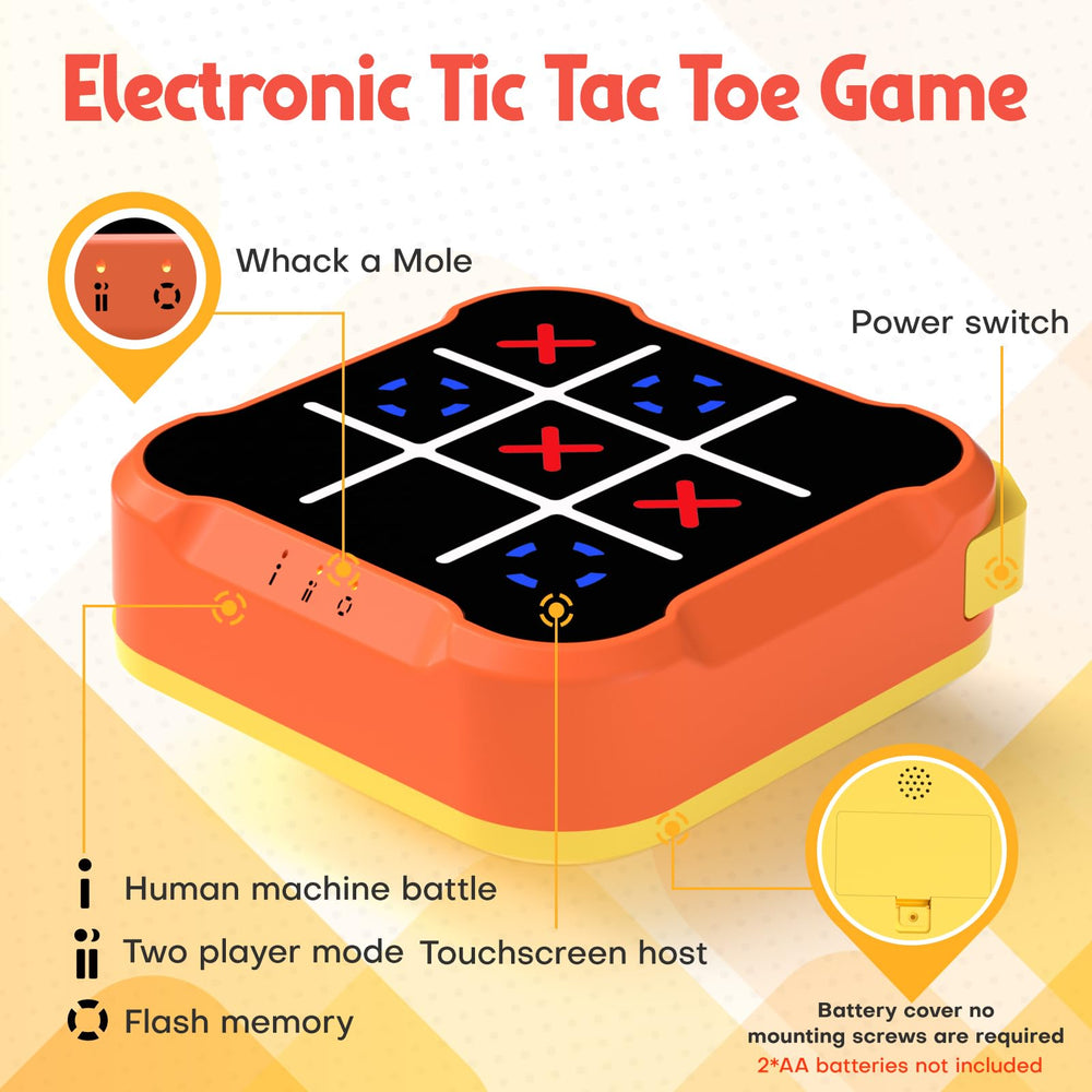 Bacare Tic Tac Toe Bolt Game side view showcasing compact travel-friendly design