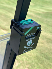 Bad Cards Fore Gambling Golfers card-dividers-box keeps components organized.