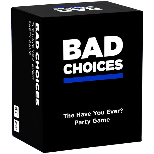Bad Choices card deck close-up for bold prompts that spark laughs