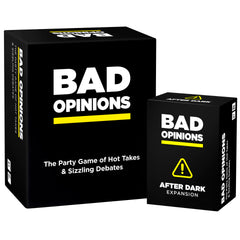 BAD OPINIONS box-open, quick setup for a lively party night with friends.