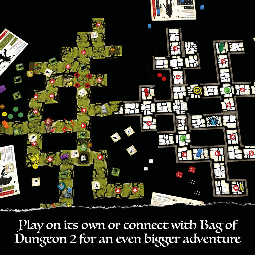 Bag of Dungeon cooperative play strengthens teamwork and imagination.