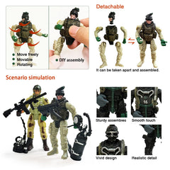 Baimiby army men poseable figures inviting creative storytelling and role-play.