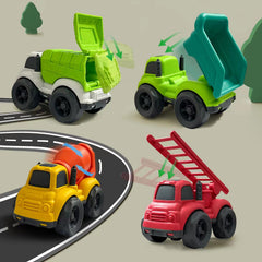 Baimiby toddler mixer truck side view for hands-on learning and pretend construction