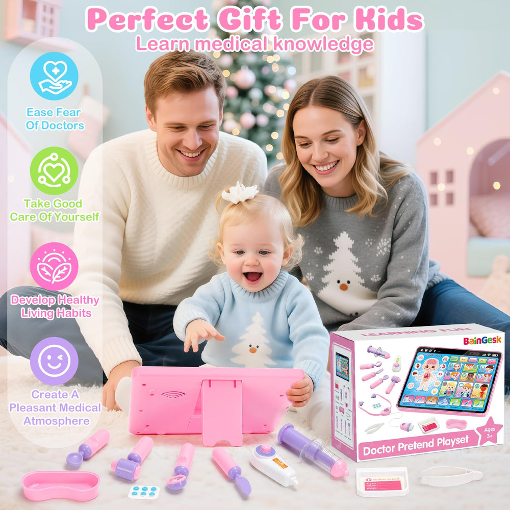 BainGesk Doctor Kit safe design with rounded edges for worry-free play.