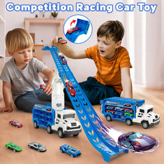 BainGesk fold-out track action enables solo or shared racing.