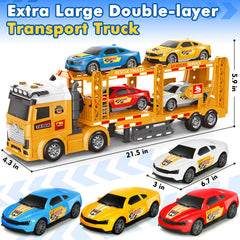 BainGesk double-decker trailer enhances pretend transport and organization for kids.