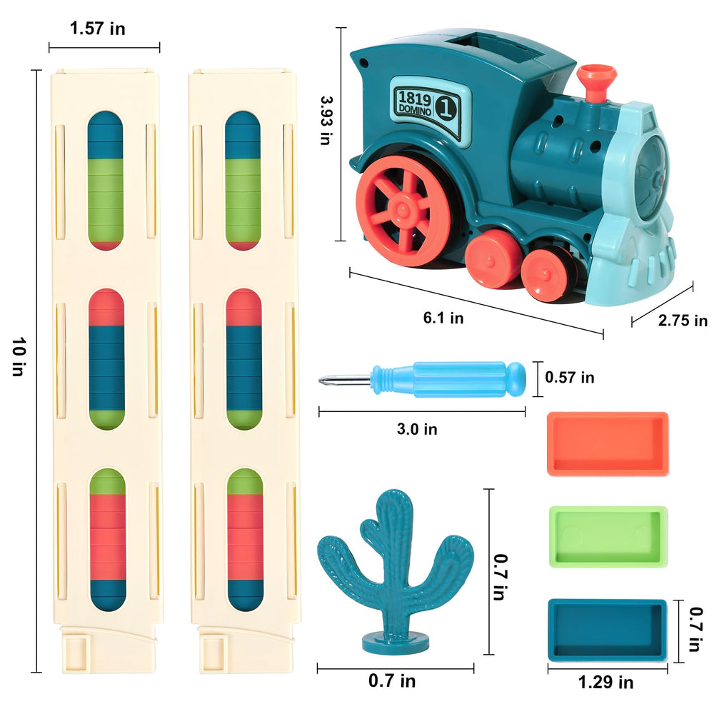 BAIWER toy train shows card slots and cactus spinner for varied games