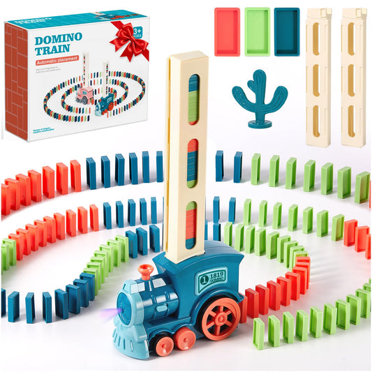 BAIWER domino train with lights and music sparks imaginative play