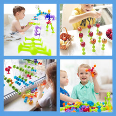 BAIVYLE compact silicone toy set ready for travel and car trips.
