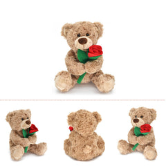 Bakalizoo rose teddy rose-detail embroidery adds charm