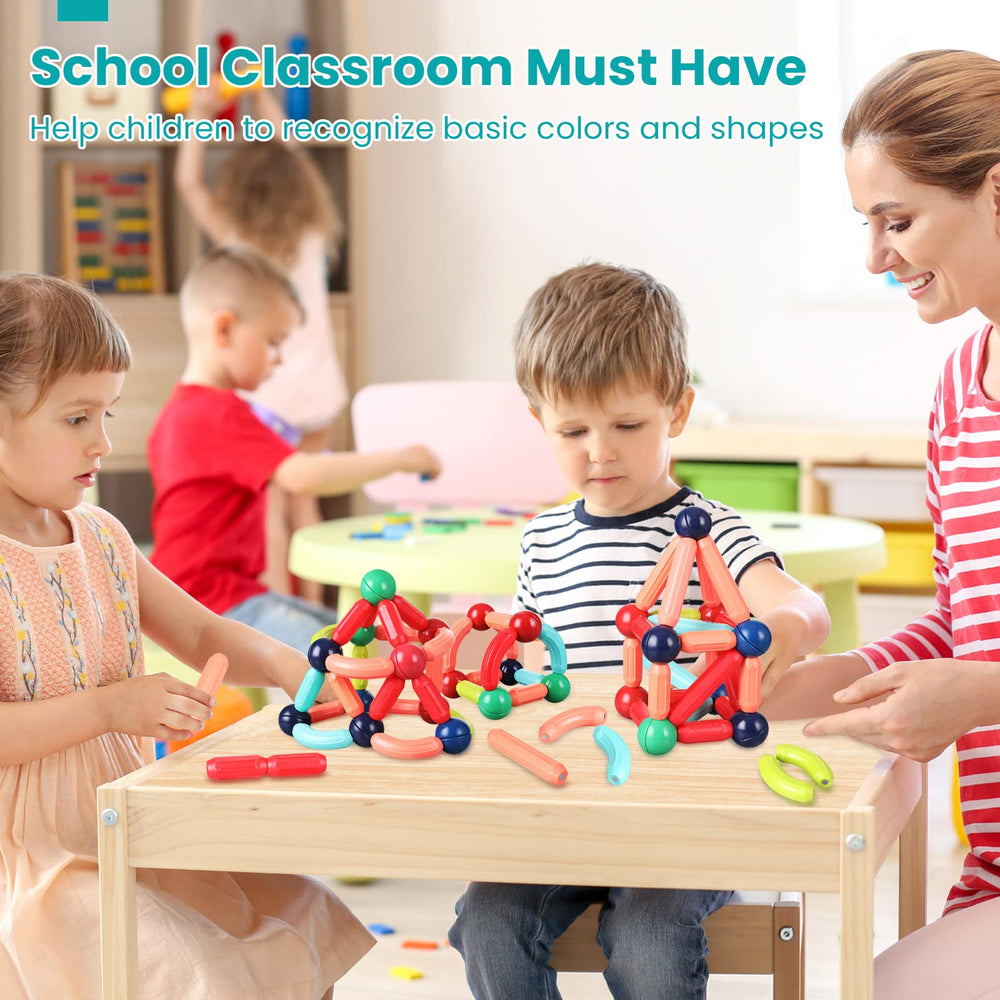 BAKAM 42-piece construction toy supports open-ended STEM exploration for kids.