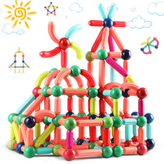 BAKAM smooth-surface blocks feel gentle on little hands during play.