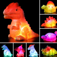 Bakatatoyz stegosaurus bath toy glows with color change during tub time