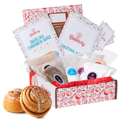 Baketivity cinnamon buns kit ready for kid-friendly baking and bonding