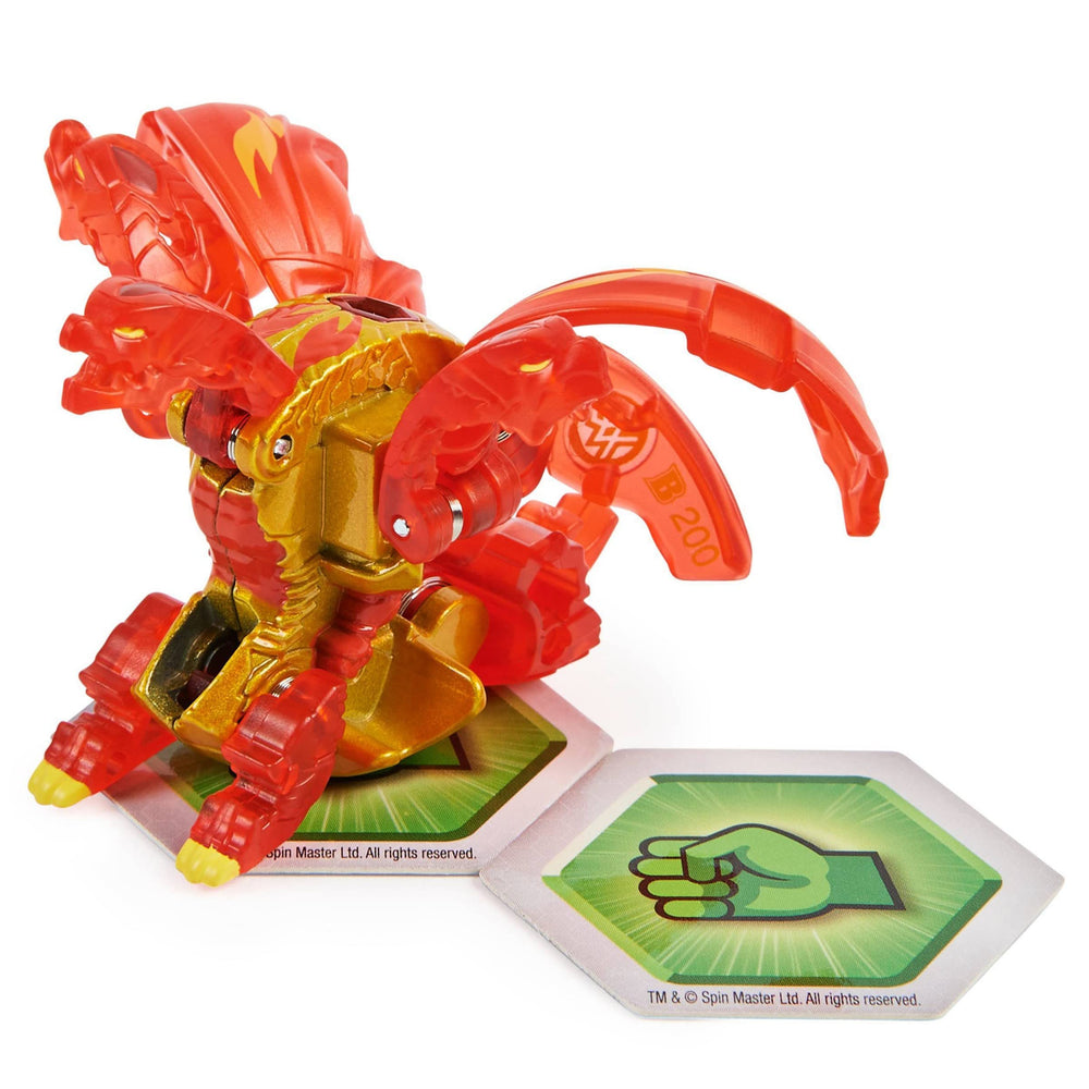 Bakugan Evolutions Nillious pops open into a fierce action figure.