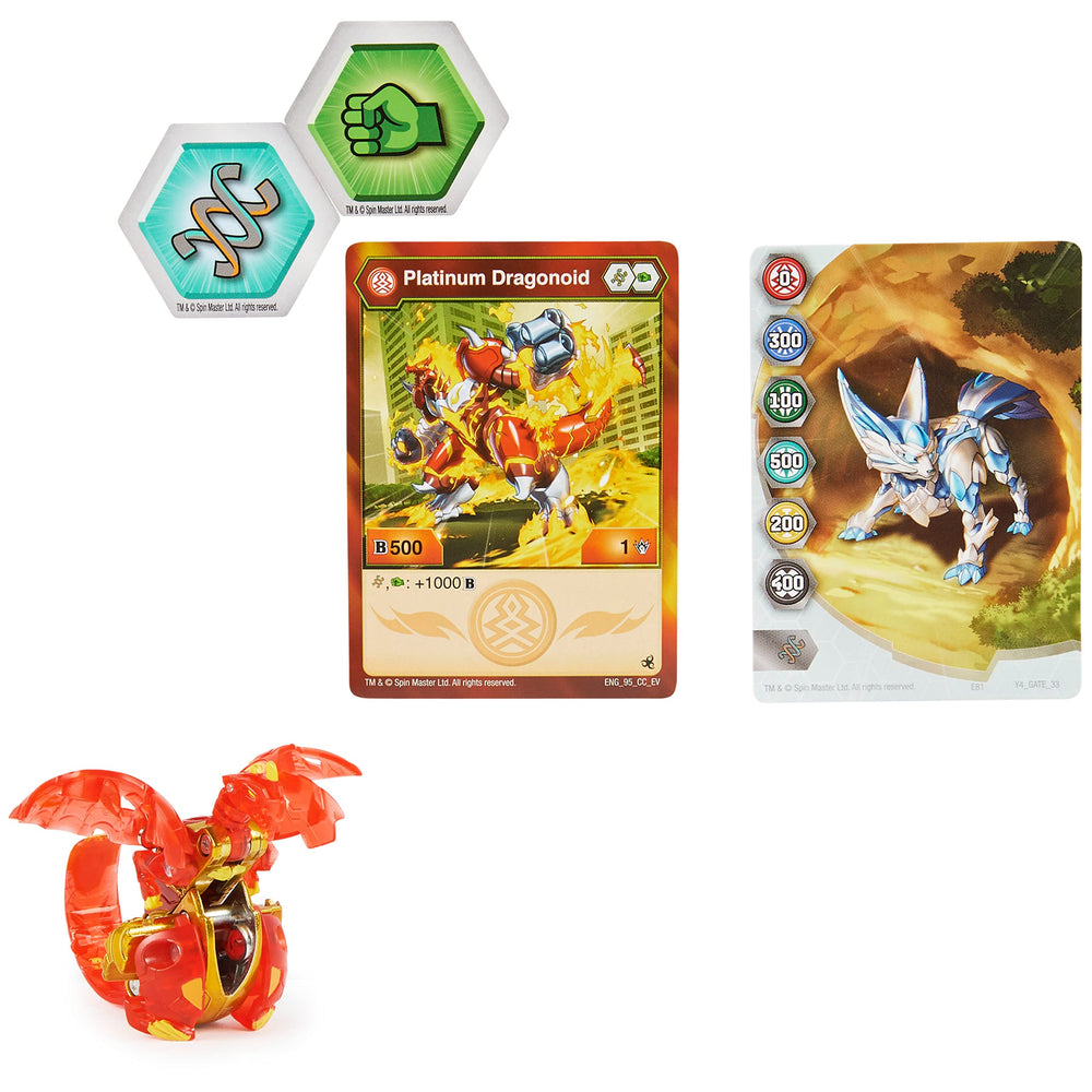Dragonoid Red POP-OPEN action delivers dramatic reveal during play sessions.