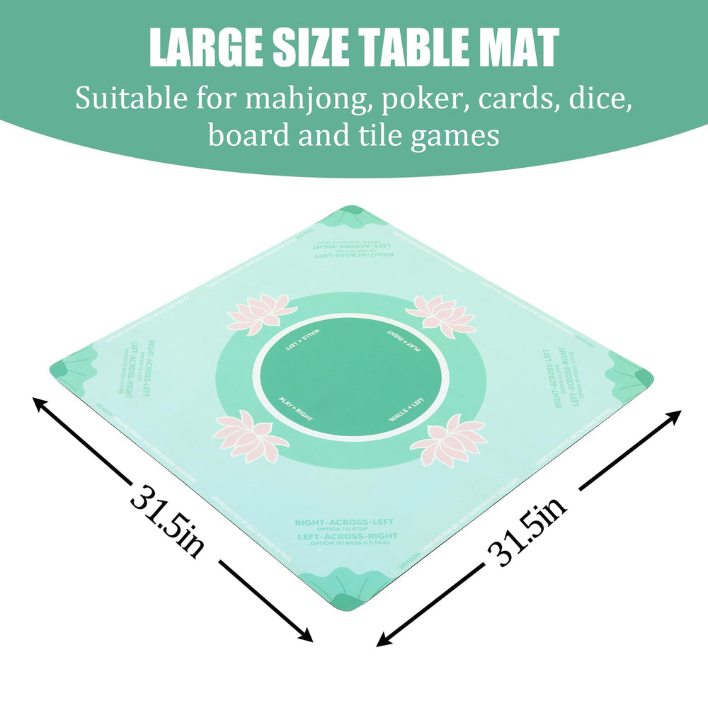 BALAPET mahjong mat shows built-in rules for quick learning