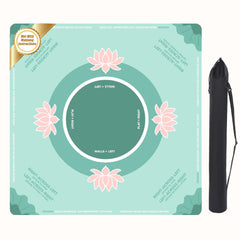 BALAPET mahjong mat with green lotus pattern for smooth play surface