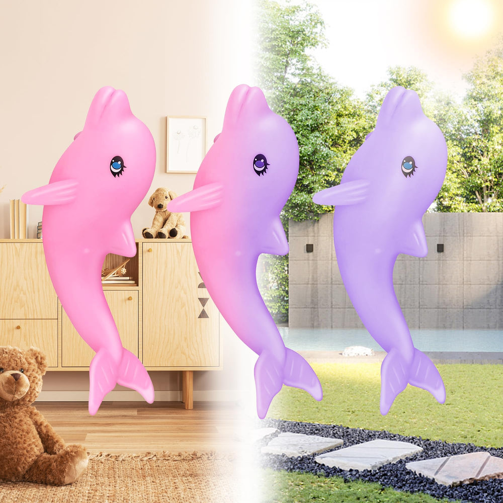 Baljinder Mermaid Dolls color-change dolphin captures sunlight for magical bath time fun