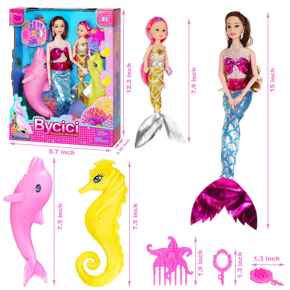 Baljinder Mermaid Dolls gift set perfect for birthdays and holidays