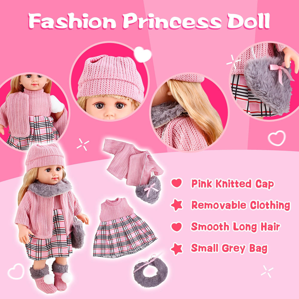 Baljinder scarves for 18-inch doll add colorful accents for outfits.