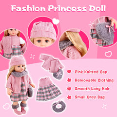 Baljinder scarves for 18-inch doll add colorful accents for outfits.