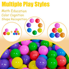 Ball pit balls in pink color ideal for bath and kid-friendly play areas.