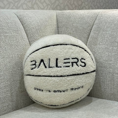 Ballers Plush Basketball Pillow uses durable materials for lasting softness