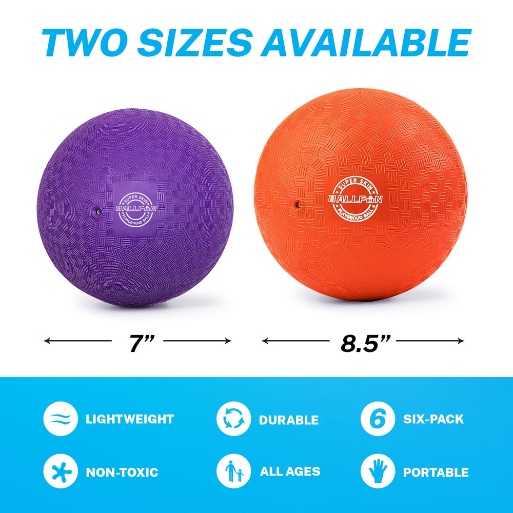 BallFUN 7-inch orange dodgeball stands out for quick targeting during play.