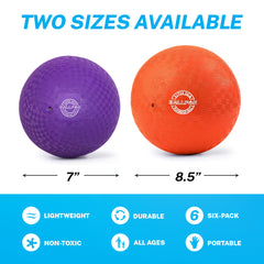 BallFUN 7-inch orange dodgeball stands out for quick targeting during play.