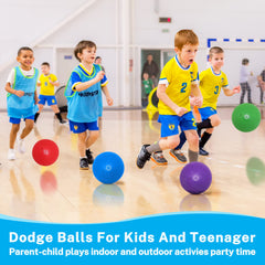BallFUN 7-inch yellow dodgeball with easy grip and high visibility.
