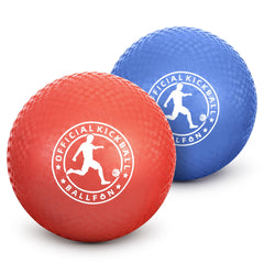 BallFUN kickball with textured surface improves grip for outdoor play.