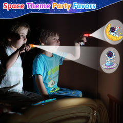 Bamamon finger lights with rocket pattern glow for birthday party activities