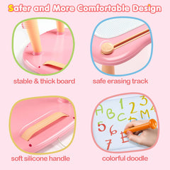 Bambilo kids-drawing-on-board captures children practicing art and fine motor skills.