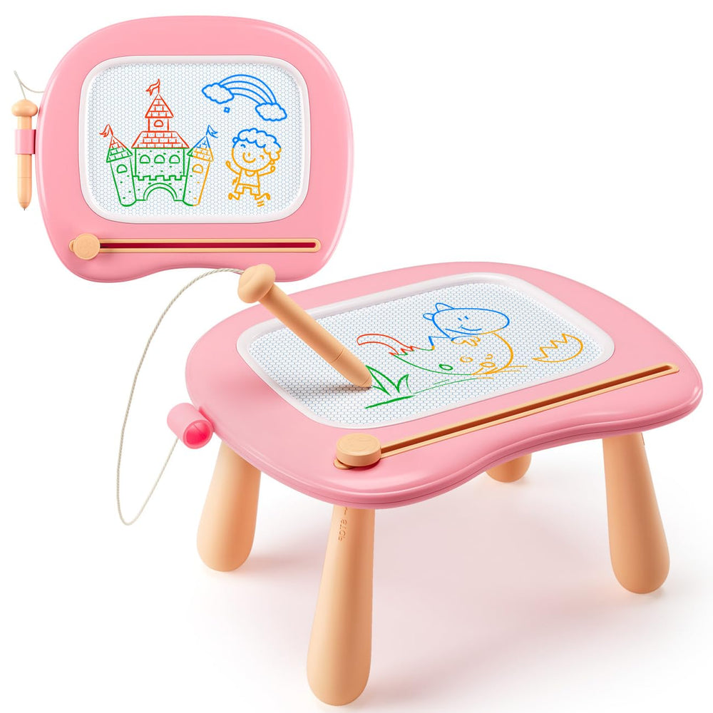 Bambilo magnetic drawing-board-setup illustrating travel-friendly and sturdy on-the-go creativity.