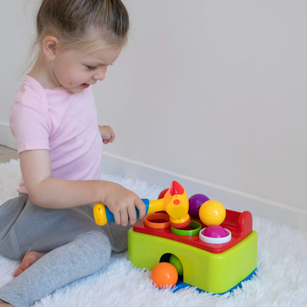 Bambiya Ball Popper lights and sounds engage sensory play for toddlers