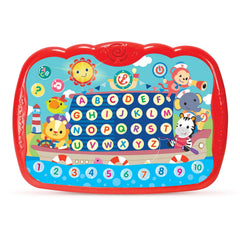 Bambiya learning tablet front view, durable and kid-friendly for toddlers