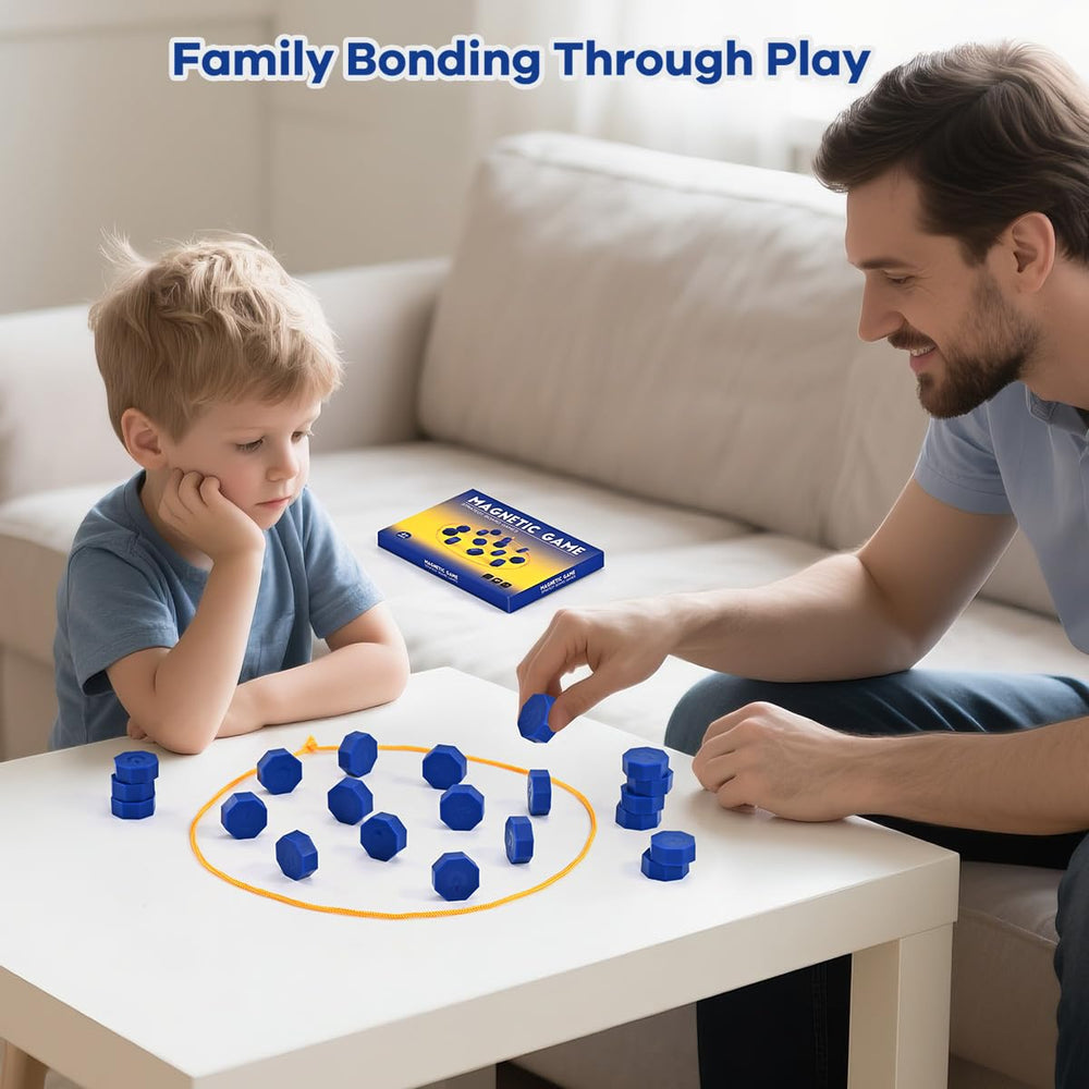 Bameca magnetic chess game storage bag keeps stones organized for quick play.