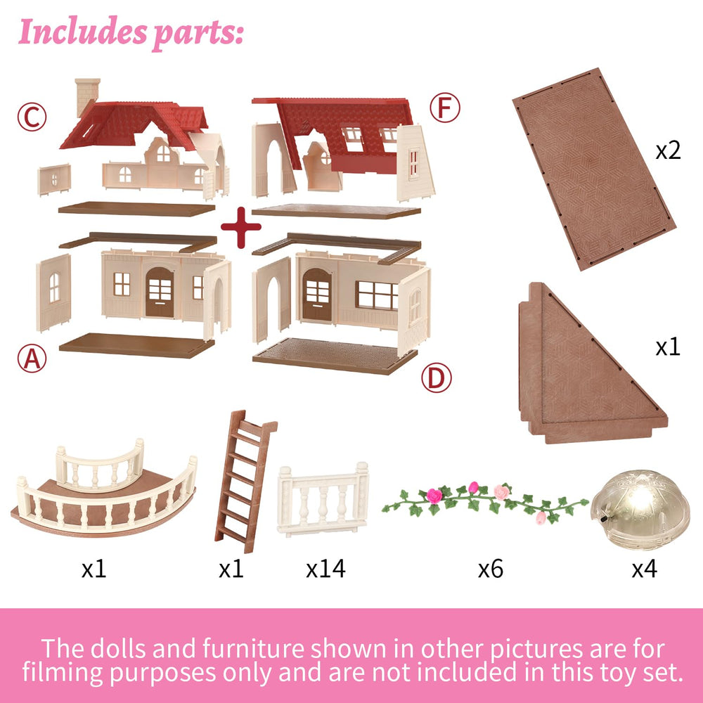 BananMelBM Family Cozy Cabin Doll House gift-ready packaging for gifting occasions.
