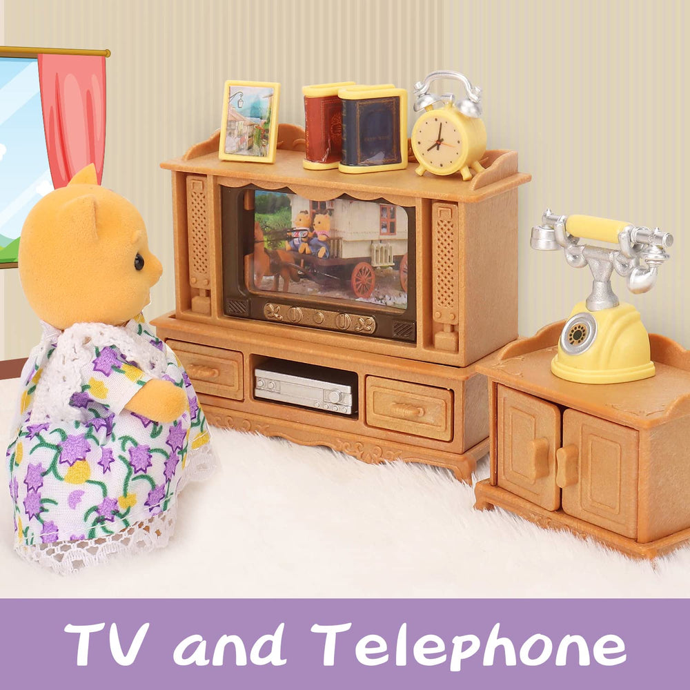 BananMelonBM dollhouse tea table and teacup support social pretend meals.