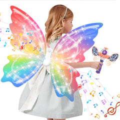 BananMelonBM electric fairy wings with LED glow for dynamic pretend play.