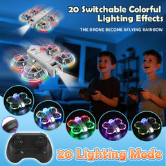 BananMelonBM mini drone front spotlight adjustable for brighter flight paths.