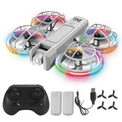BananMelonBM mini drone with 20 LED modes for vivid indoor fun.