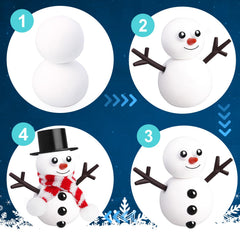 BANBBUR colorful hats and scarves to personalize each snowman