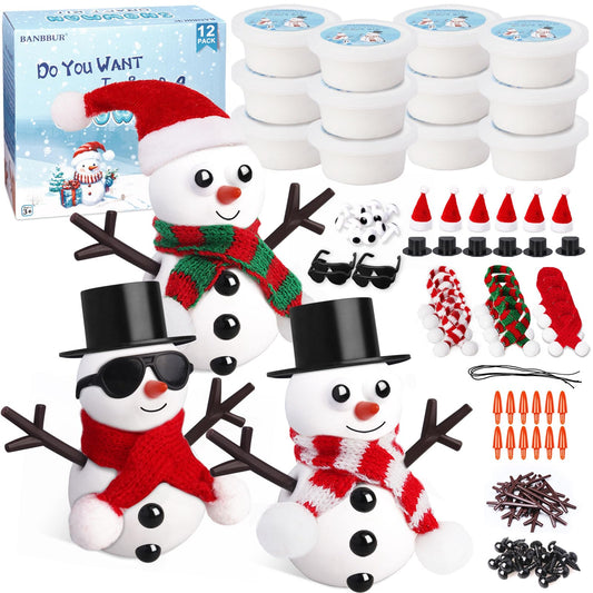 BANBBUR snowman kit box showing a complete crafts set for kids' winter projects