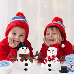Banbbur snowman kit soft air-dry clay provides smooth molding with minimal mess.