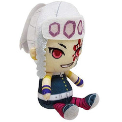 Bandai Demon Slayer Uzui Tengen chibi plush - close-up texture, soft fabric